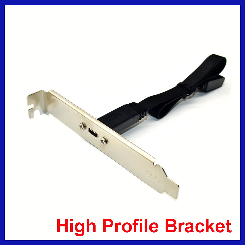 50cm USB 3.1 Front Panel Header Type-E To USB-C Type C Female Connector Extension Wire Cable +Panel Mount Screw Type E Connector