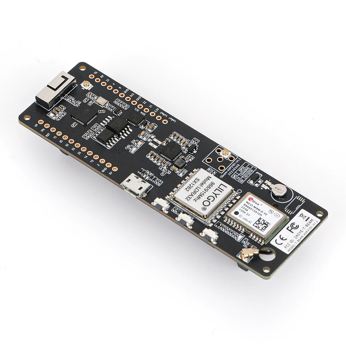 LILYGO T-Beam Meshtastic 433MHz 868MHz 915Mhz V1.2 ESP32 LoRa GPS WiFi Bluetooth Module LoRaWAN Development Board OLED Display