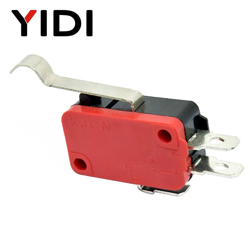 YIDI 16A 250VAC SPDT Momentary Travel Limit Micro Switch 1NO1NC 3pin Lever Roller V-15 V-151 V-152 V-153 V-154 V-155 Microswitch
