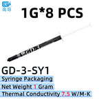 GD-3 Thermal Paste Performance 1/3/7/15/30g Gray 7.5W/m-k For CPU GPU Heat Sink Cooling Cooler Grease Compound Silicone CN SY BB