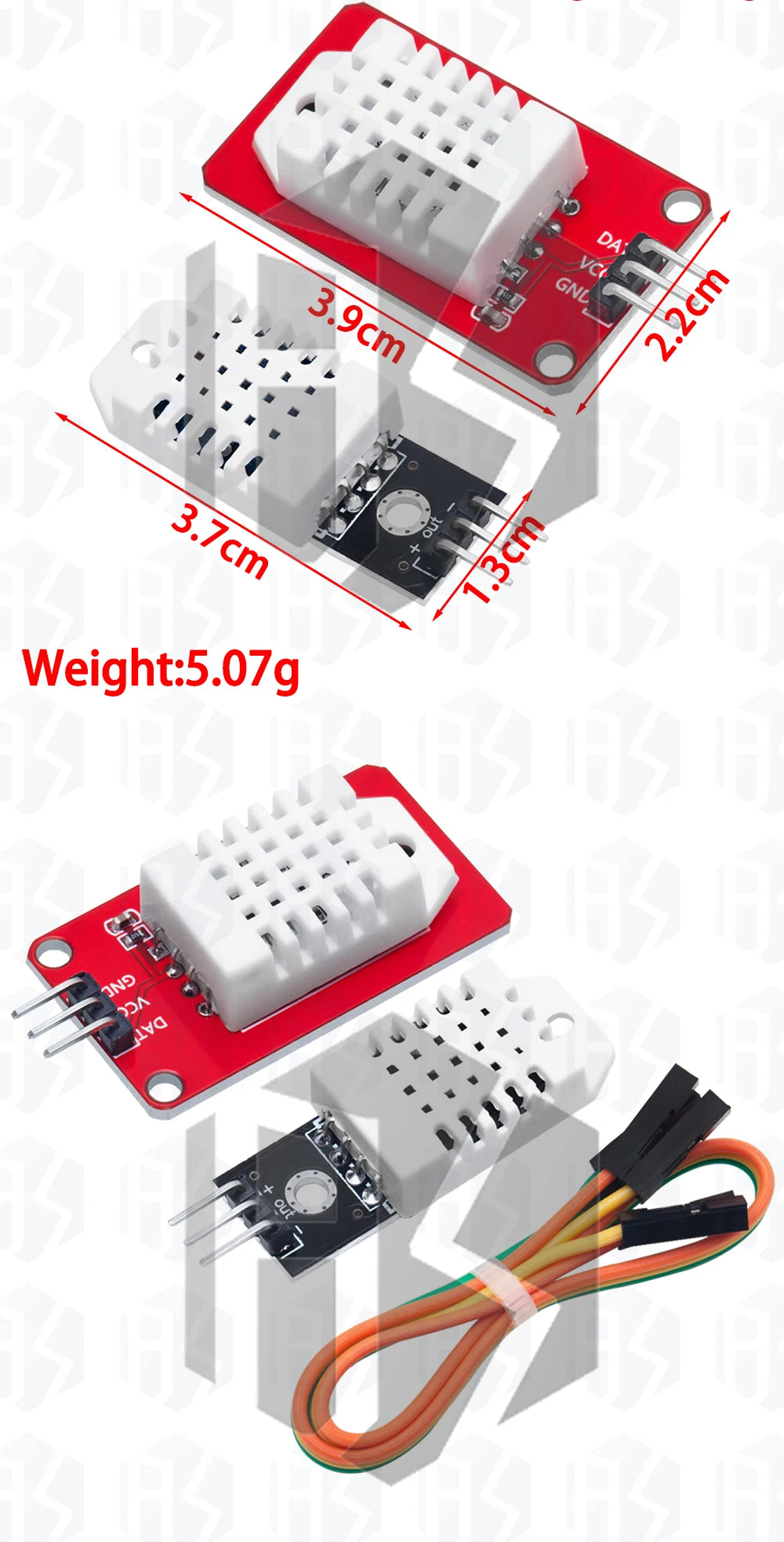 1PCS  High Precision AM2302 DHT22 Digital Temperature & Humidity Sensor Module For Arduino UnoR3