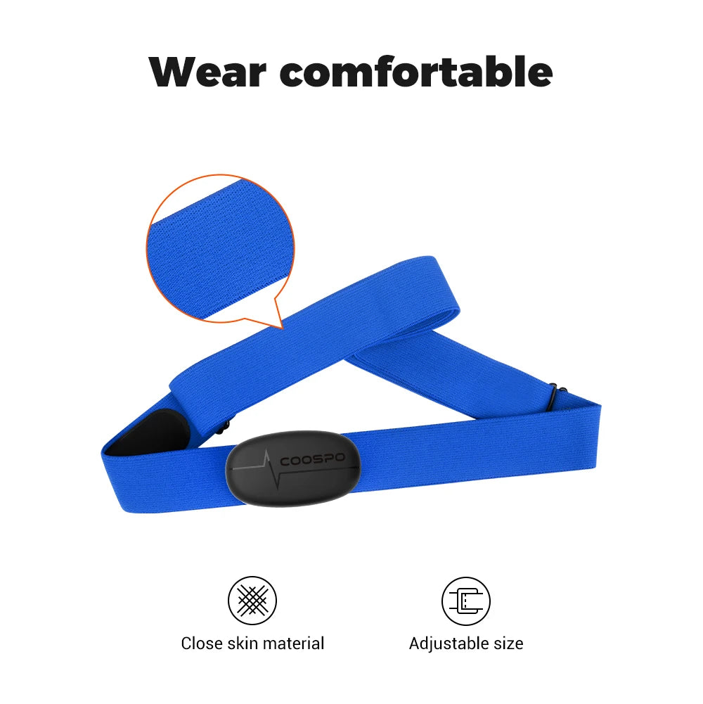 CooSpo H6 NEW Heart Rate sensor IP67 Strap Bluetooth 4.0 ANT+ Heart Rate Sensor APP COMPATIBLE For Garmin Wahoo sport sensor