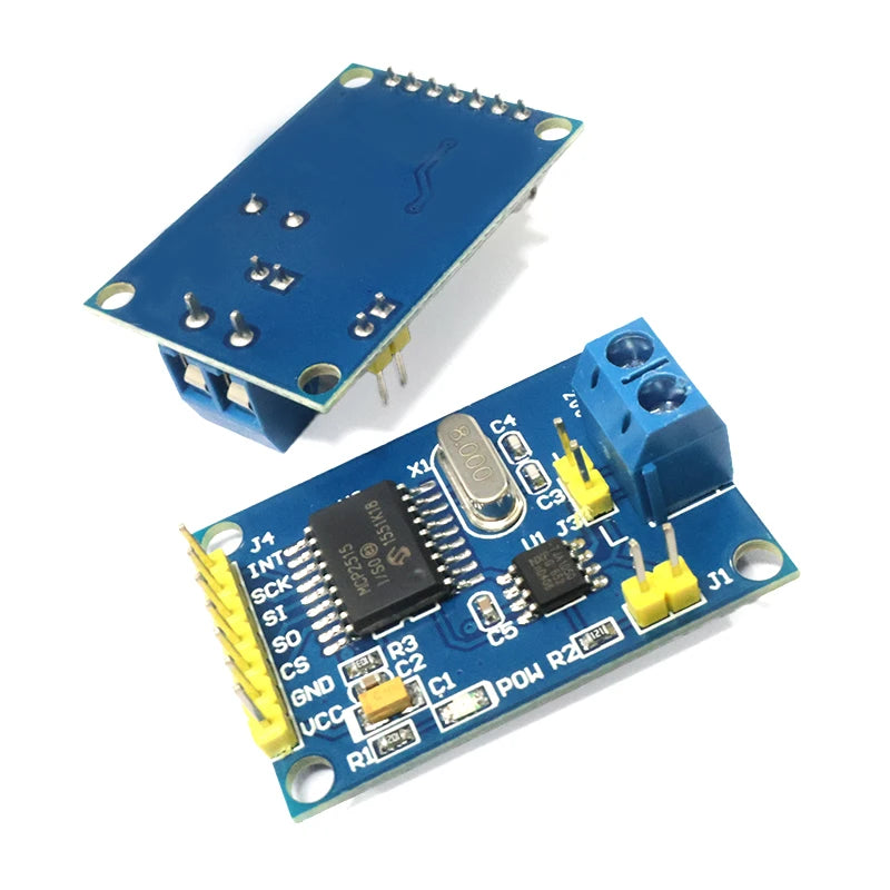 MCP2515 CAN Bus Module with TJA1050 Transceiver SPI Interface for Arduino Industrial Control Automotive Diagnostics OBD2 ESP32