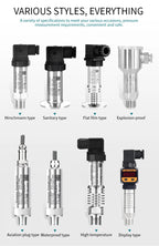 RS485 0-10V 0-5V 4-20mA Pressure Transmitter 0-400bar 0-600bar Pressure Sensor Transducer NPT1/4 Air Water Pressure Transmitter