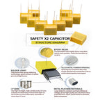 new X2 Safety Capacitor Assorted Kits 275V 310V High Capacitance Plastic Film Set Polypropylene Film chanzon Safety Capacitance