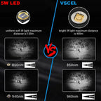 Infrared Complement 7W VCSEL 850nm/940nm Zoom Infrared Flashlight with Mute Adjustable Power 810nm IR Light