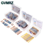 1/4W 1/8W 1/2W 1W 2W Metal Film Resistor Kit 130 Values 0.125W 0.25W 0.5W 1% Resistance Assortment Assorted Set Box