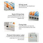 DIY GO 40PCS Lever Wire Connectors Assortment Pack Compact Splicing Connector Kit for Electrical Quick Connection Terminals