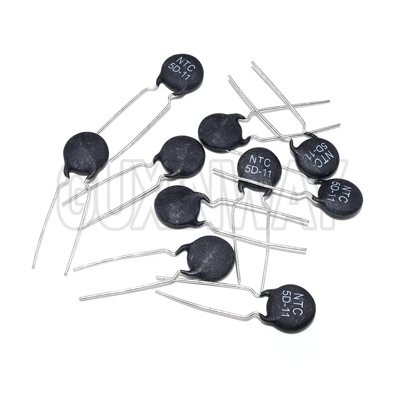 10Pcs Thermistor MF72 5D-15 NTC 5D-7 5D-5D 5D-9 5D-11 Thermal Resistor Temperature Sensor Resistance 5D15 5D11 5D5 5D7 5D9