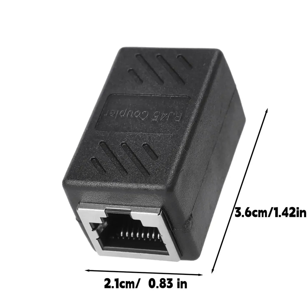 1/5/10PCS RJ45 Ethernet Keystone Coupler for Cat7 Cat6 Cat5 Internet Cable Extender Connectors Female To Female RJ45 Coupler