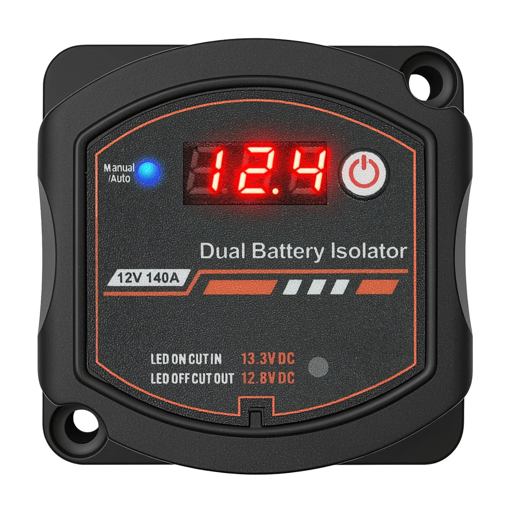 Smart Dual Battery Smart Isolator 12V 140A Digital Voltage Sensitive Relay VSR Split Charge For Camper Car RV