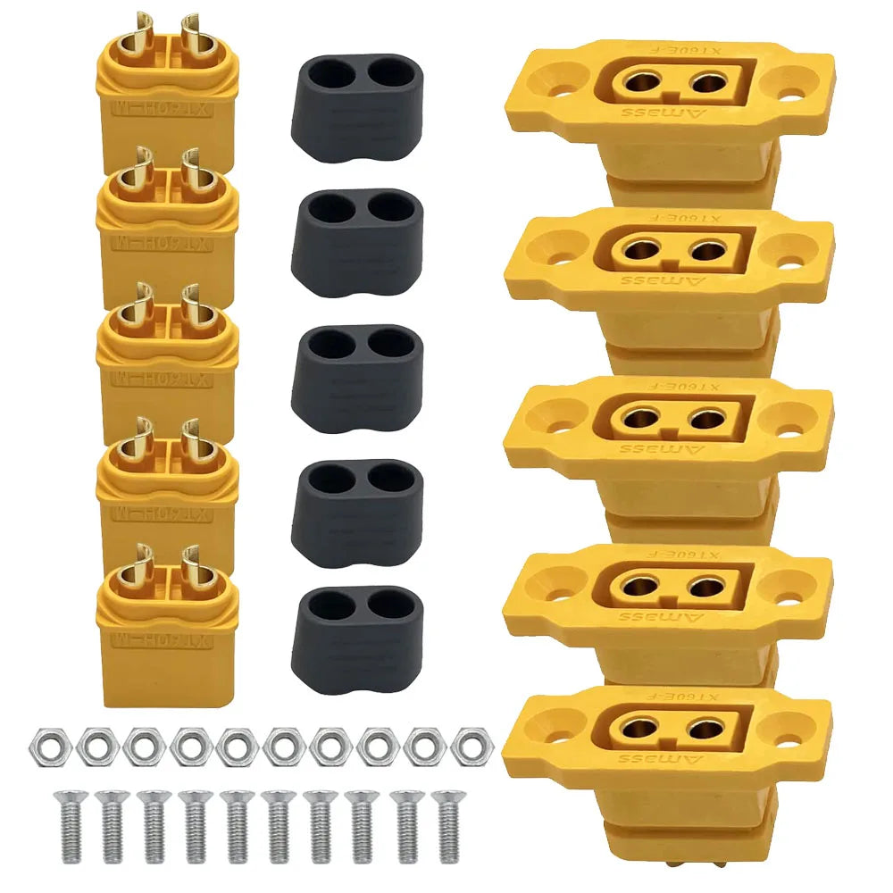 Amass XT60E-F XT60E Female Plug XT60H Male Bullet Connector Plug Adapter For RC FPV Lipo Battery RC Quadcopter XT60E Female Plug