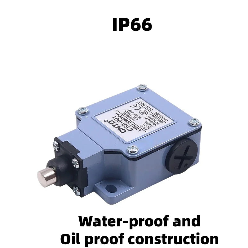 Limit Switch CNTD CSA‑001 Plunger Actuator IP66 10A 250VAC 1NO1NC Metal Housing Travel Switch for Industrial Automation Machine