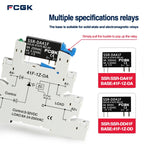 FCGK DC Control AC 6A Slim Interface Solid State Relay Module DIN SSR Slim Relay DC Control DC 41F-1Z-C2 SSR Relay DIN Rail