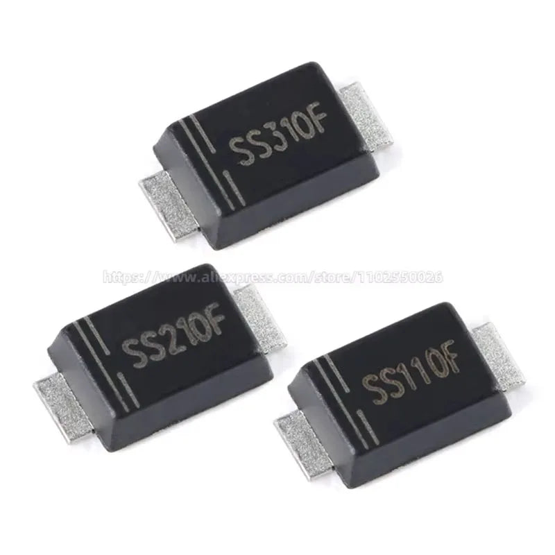 3000PCS SS110F SS210F SS310F SS510F SMAF 1A 2A 3A 5A 100V 1KV DO-214AC SMD Schottky Diodes Ultrathin