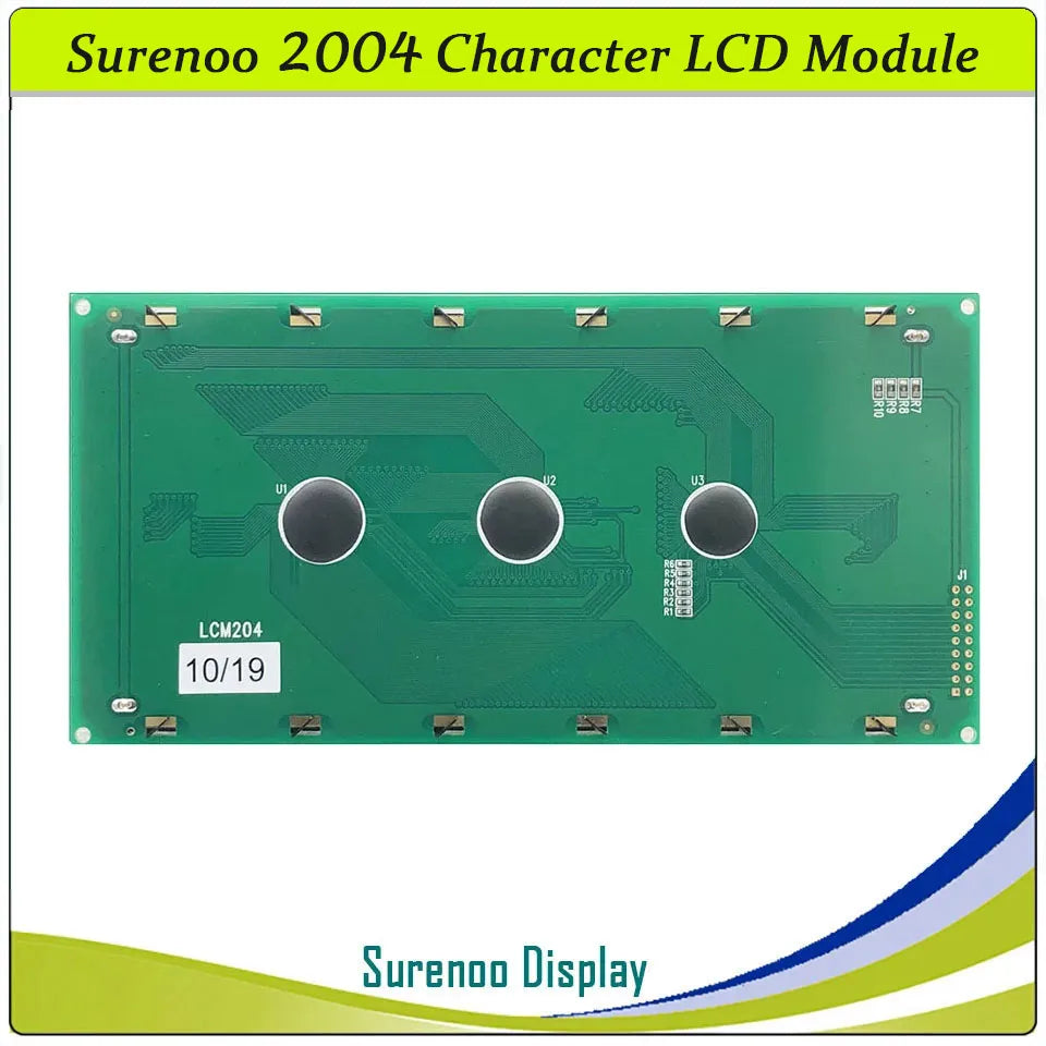 Largest 204 20X4 2004 Character LCD Module Display Screen Panel LCM Yellow Green with LED Backlight