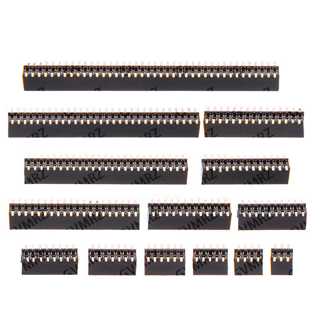 SMT 2x40 1.27mm 1.27 Double Row Female Breakaway PCB Board Pin Header socket Connector Pinheader 2*5 2*10