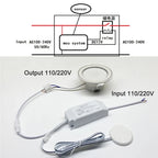 110-220V Wooden Touch Sensor Switch Penetrable Switch Sensor LED Control Switch for 220V Smart Home LED Lighting