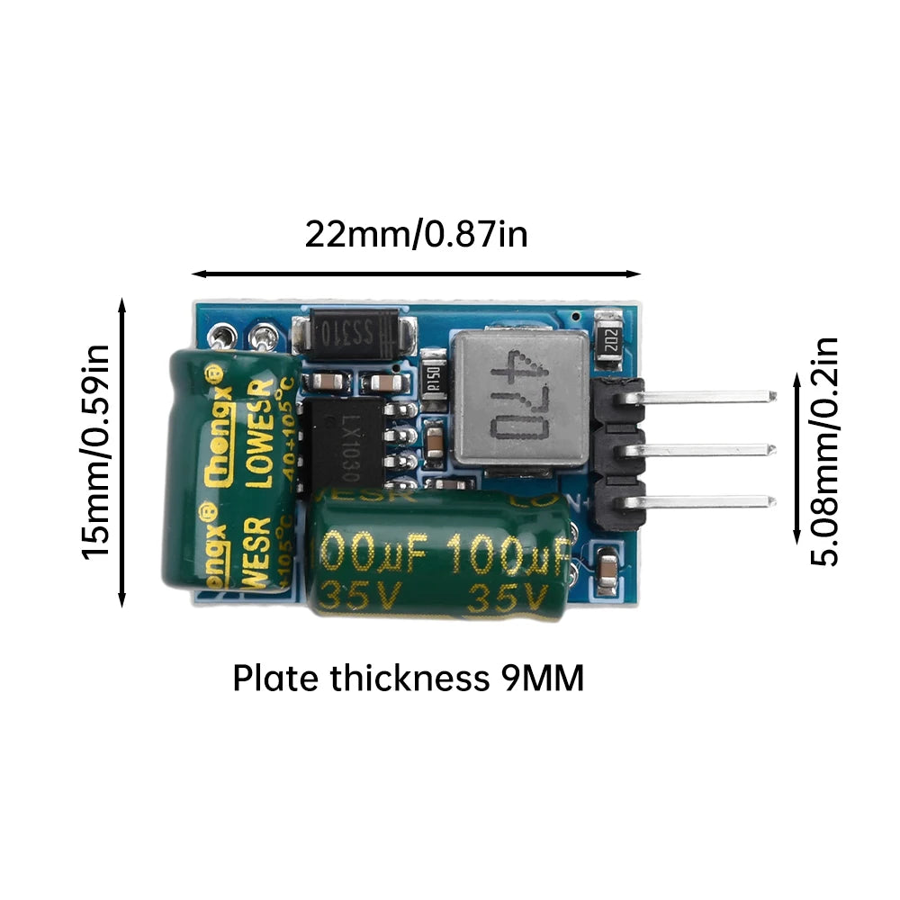 DC10-100V Step Down Power Module 24V 36V 48V 60V 72V to 3.3V 5V Buck Converter High Current 1A High Voltage Resistance