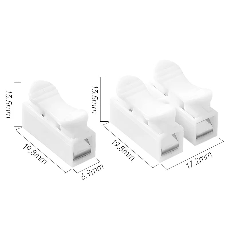 Wire Connector CH-1 CH-2 Press Terminal Block Power Cord Clamp Flame-retardant Terminal Block Quick Electric Cable Connectors