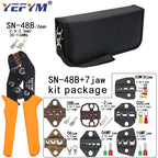 SN-48B Crimping Plier 0.5-2.5mm2 20-13AWG SN-28B/48B/2 Dupont XH2.54 KF2510 SM 2.54 3.96 TAB 2.8/4.8/6.3 Plug Type Terminal