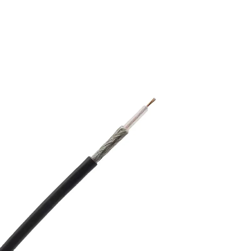 RG174 Coax Cable Q9 BNC Male To BNC Male Connector BNC Male Crimp for RG-174 Extension Copper Feeder Wire for Coax Card Antenna
