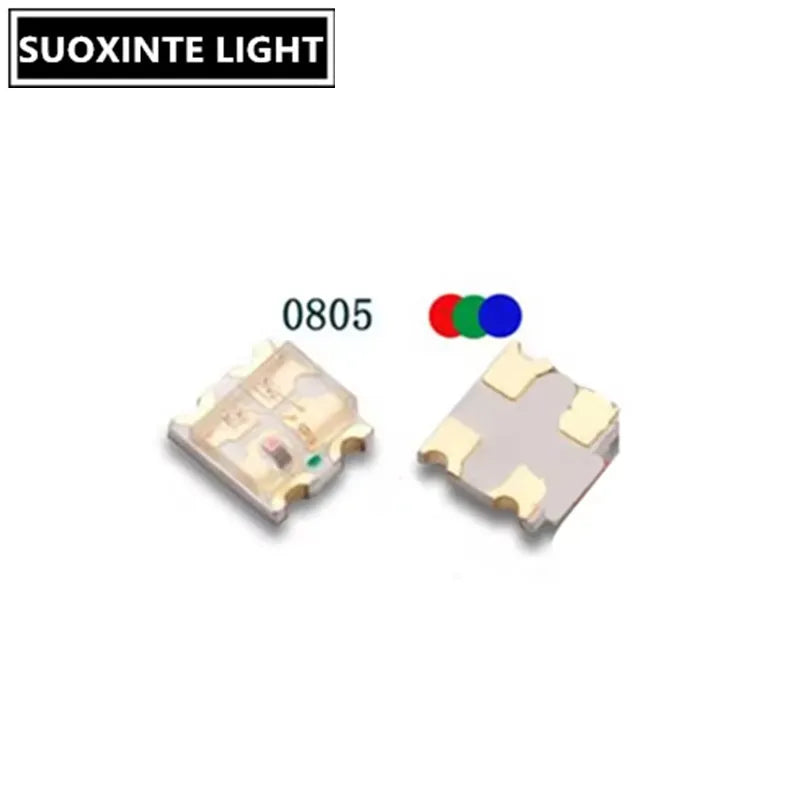 0805 RGB SMD LED, Common Anode/Cathode, REd-Blue-Green,Full Color Lamp Beads 1.6*1.5MM/2.0*1.2MM