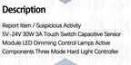 Touch Switch Capacitive Module 5V-24V 3A LED Dimming Control Lamps Active Components Short Distance Scan Sweep Hand Sensor Touc