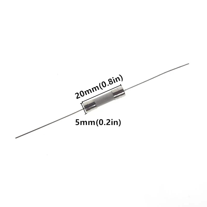 10PCS 5*20mm Ceramic Fuse Tube Fast Blow with Pin Slow Blow 250V Multiple Amp Ratings 0.5A 1A 2A 3A 4A 5A 6.3A 10A 15A 20A 25A