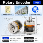 Rotary Absolute Encoder single-turnRS485 SSI CAN Power-Off Memory Angle Sensor for Equipment Waterproof