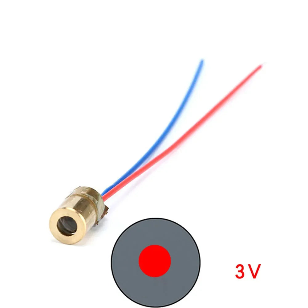 1PCS 650nm 5mW Red Point / Line / Cross Laser Module Head Glass Lens Focusable Focus Adjustable Laser Diode Industrial Class