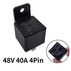 40A Auto Car Relay JD2912 4Pin 5Pin DC 12V 24V 36V 48V 72V with Mounting Hole Coil Power 1.8W Automobile Control Device