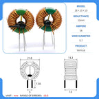 18x10x10 50/80uH 1/2/4/4.7/5/10/20/22/40/45/50mH magnetic ring common mode inductor common mode filter choke