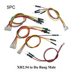 5PCS XH2.54 To Du Bang Line Cable 1P Male/Female 2P 3P 4P 5P 6P 1007 26AWG Jumper Wire Sensor PCB Connecting Wire  20/30cm