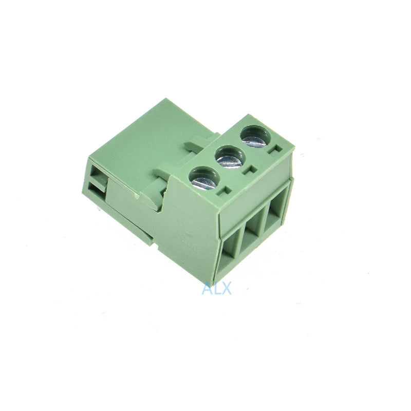 10SETS 2EDG 3pin 5.08MM pitch RIGHT ANGLE pluggable screw terminal block 5.08 3 pin PLUG TYPE pcb connector PLUG + SOCKET 300v