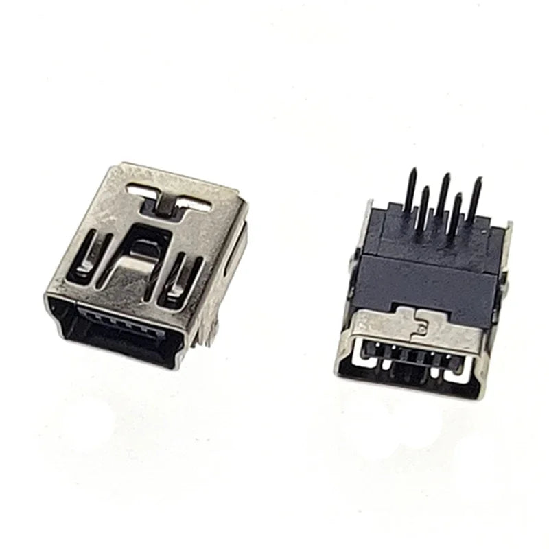 10Pieces 9Types Mini USB Connector B Type USB 2.0 Jack 5pin SMT DIP PCB Board Sink 1.7 USB Socket Female Jack 2.0