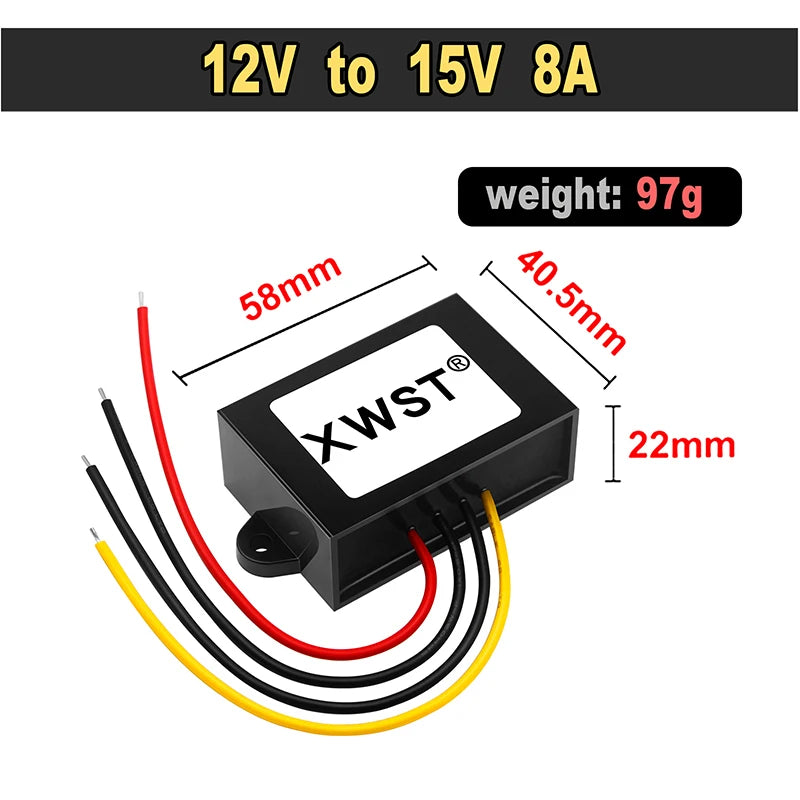 12V to 15V Step-Up Boost DC-DC Converter 1~100A Voltage Regulator Module for Solar Inverter Hybrid Systems