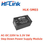Hilink 5M05 AC DC 220V to 3.3V 5V 9V 12V 15V 24V 5W Power Supply Module HLK-5M05 Adjustable Step Down Converter Smart Home