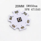 5W IR 850nm 940nm 3W LED Emitter Infrared SFH 4715AS SFH4727AS Black Series with 16mm 20mm Aluminum Plate PCB Board