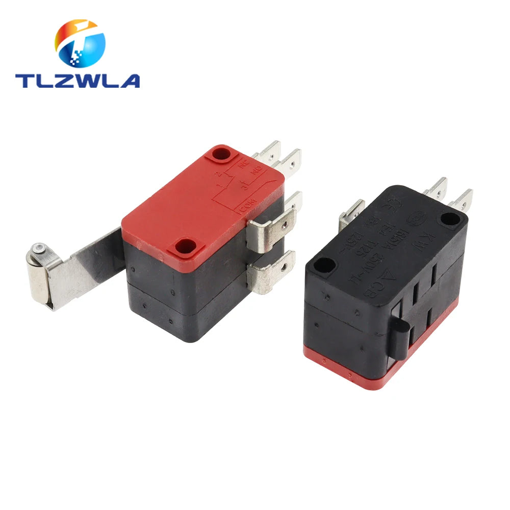 16A 250VAC SPDT Momentary Travel Limit Micro Switch 1NO1NC 3/6Pin Lever Roller V-15 V-151 V-152 V-153 V-154 V-155 Microswitch
