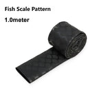 Black Fishing Rod Heat Shrink Tube Anti-Skid ID 15mm - 60mm DIY Non-Slip Handle Protect Wrap Cover Case 2:1 Polyolefin Sleeve