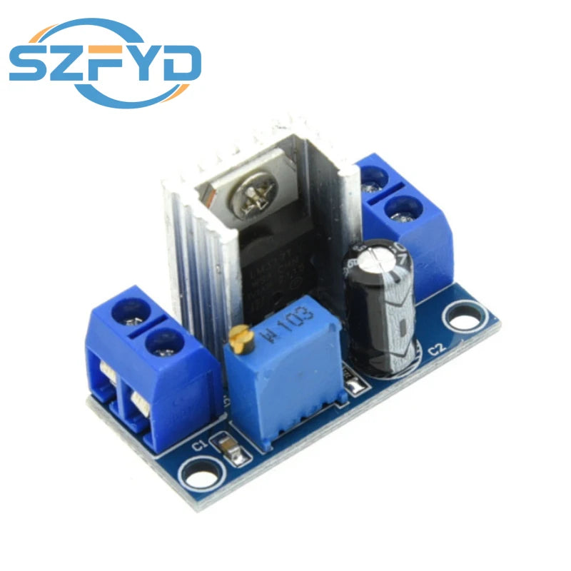 LM317 Adjustable DC-DC Buck Converter Module - Linear Voltage Regulator for Power Supply