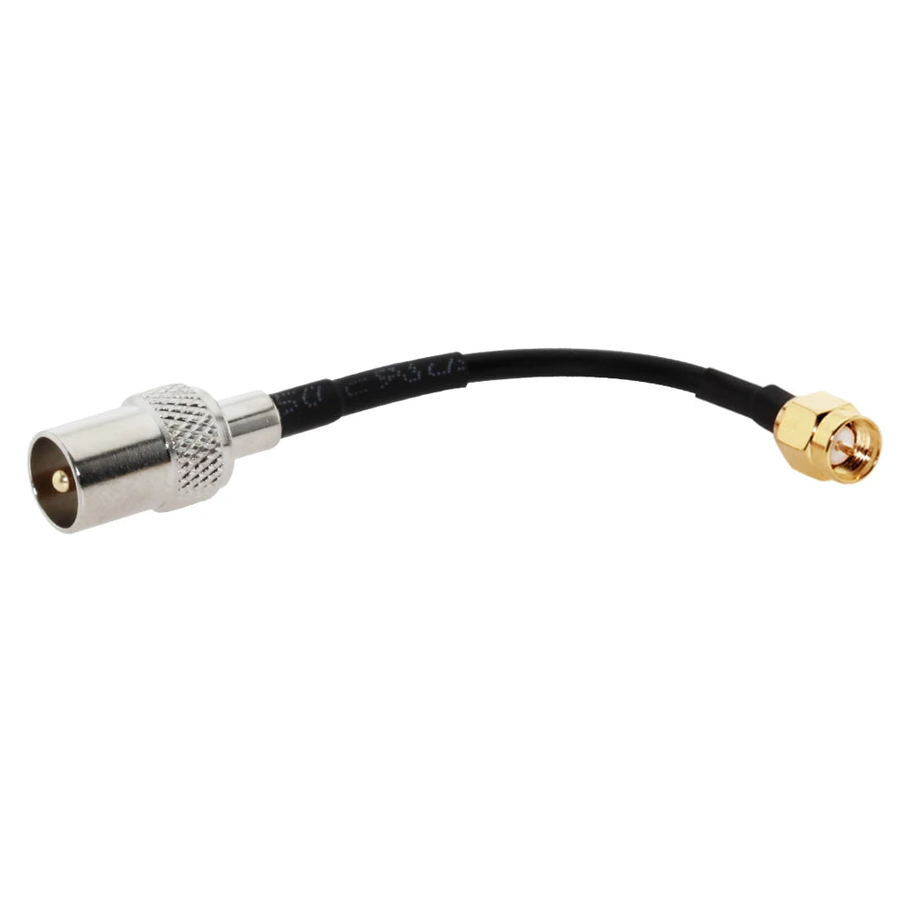 RG174 Cable IEC PAL DVB-T to SMA / F TV Male Plug & Female Jack RF Jumper Pigtail Adapter 20cm