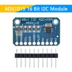 I2C ADS1115 ADS1015 16 Bit ADC 4 channel Module with Programmable Gain Amplifier 2.0V to 5.5V RPi