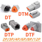 Deutsch DT/DTM/DTP/DTF Multi-Pin Waterproof Connector | 22-14AWG Sealed Plug for Heavy Duty Truck & Bus Electrical Systems