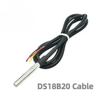 DS18B20 Temperature Sensor Module Kit Waterproof 1M 1-5M Digital Sensor Cable Stainless Steel Probe Terminal Adapter for Arduino
