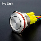 25MM30MM Metal Push Button Switches Power Symbol Waterproof LED Indicator Momentary Latching Start Stop Power On Off Switch