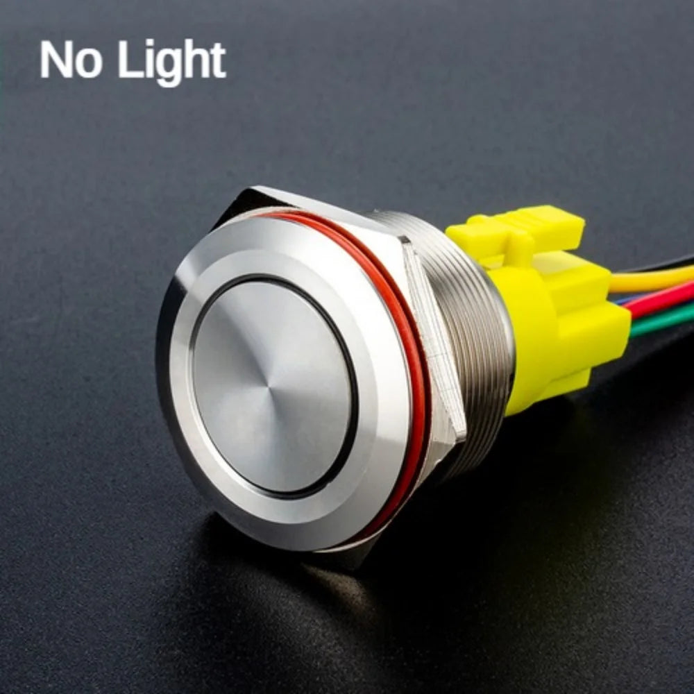 25MM30MM Metal Push Button Switches Power Symbol Waterproof LED Indicator Momentary Latching Start Stop Power On Off Switch