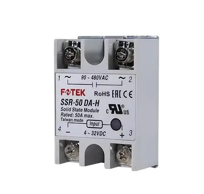 FOTEK Original Single Phase Solid State Relay SSR-10DA-H SSR-25DA-H SSR-40DA-H SSR-50DA-H SSR-75DA-H