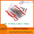3.3V-30V 14Values*10pcs=140pcs 1W Zener Diode Kit 1N4728A 1N4732A 1N4733A 1N4735A 1N4736A 1N4738A 1N4740A 1N4742A 1N4744A 1N4745
